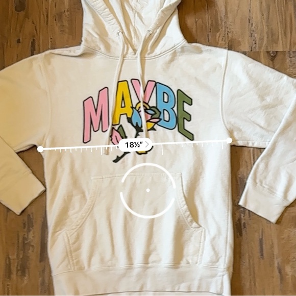 Maybe Today White Rose Heavyweight Hoodie - Picture 2 of 7